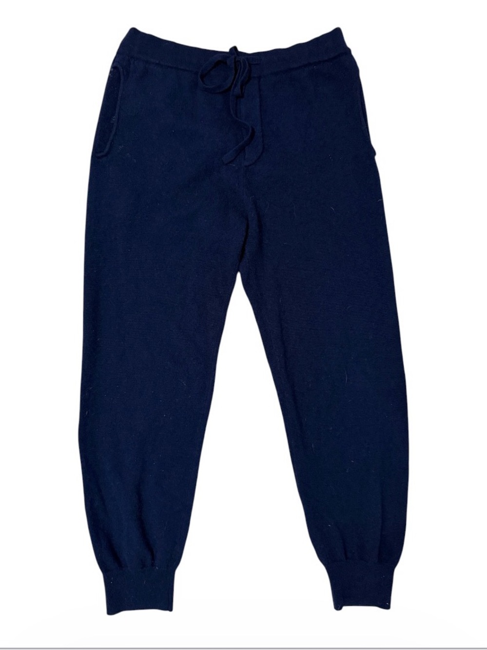 Saks Fifth Avenue Navy Blue Cashmere Joggers